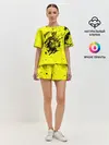 Женская пижама с шортами / Джонатан на желтом брызги