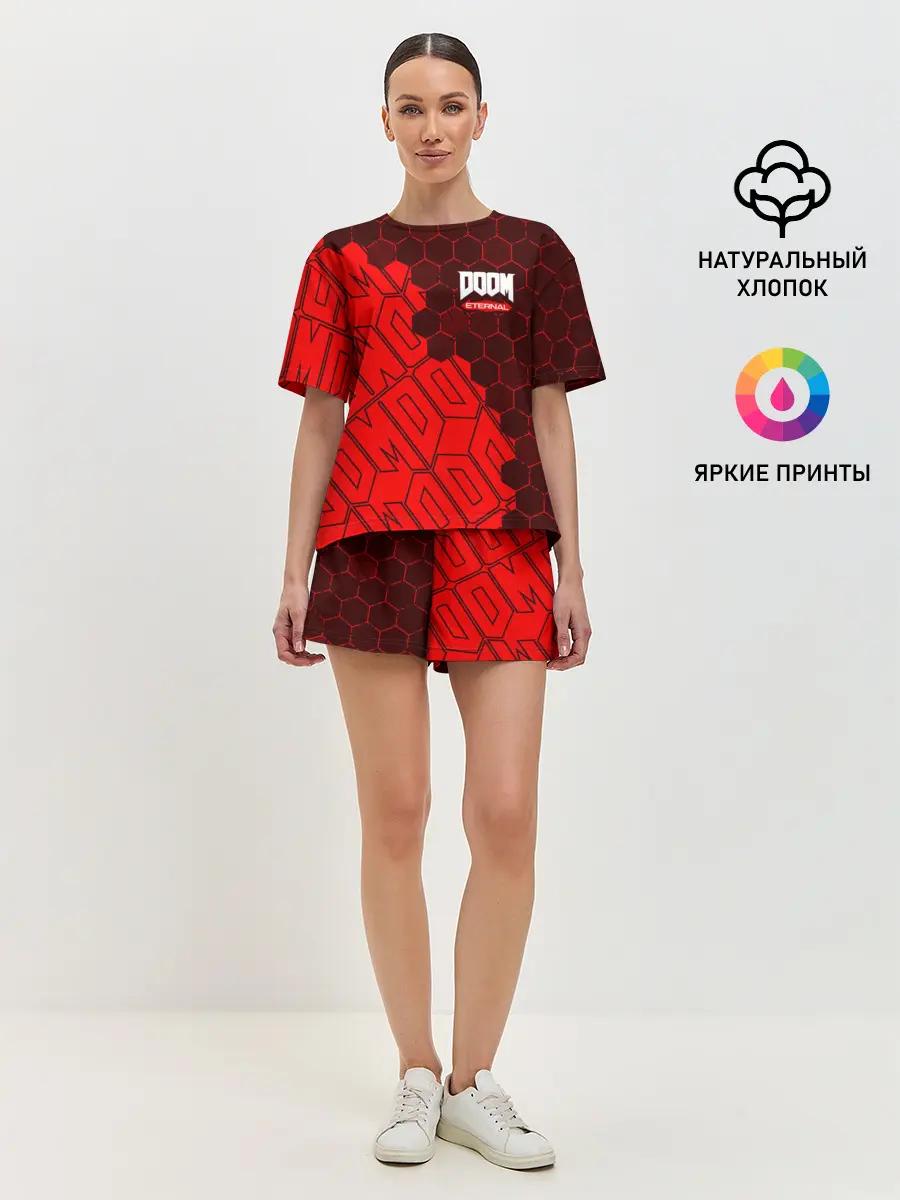 Женская пижама с шортами / DOOM ETERNAL / ДУМ ЭТЕРНАЛ