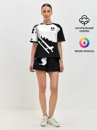 Женская пижама с шортами / Marshmello
