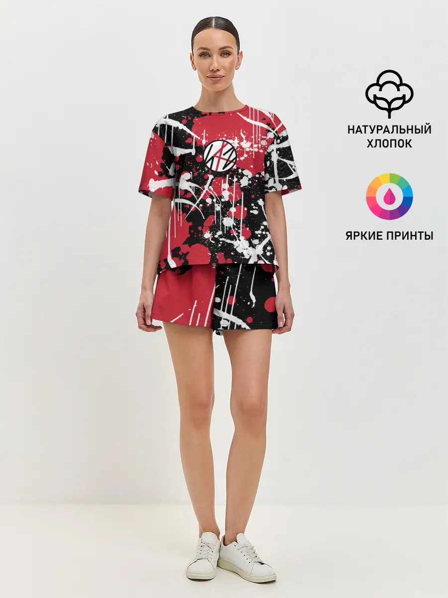 Женская пижама с шортами / Stray kids