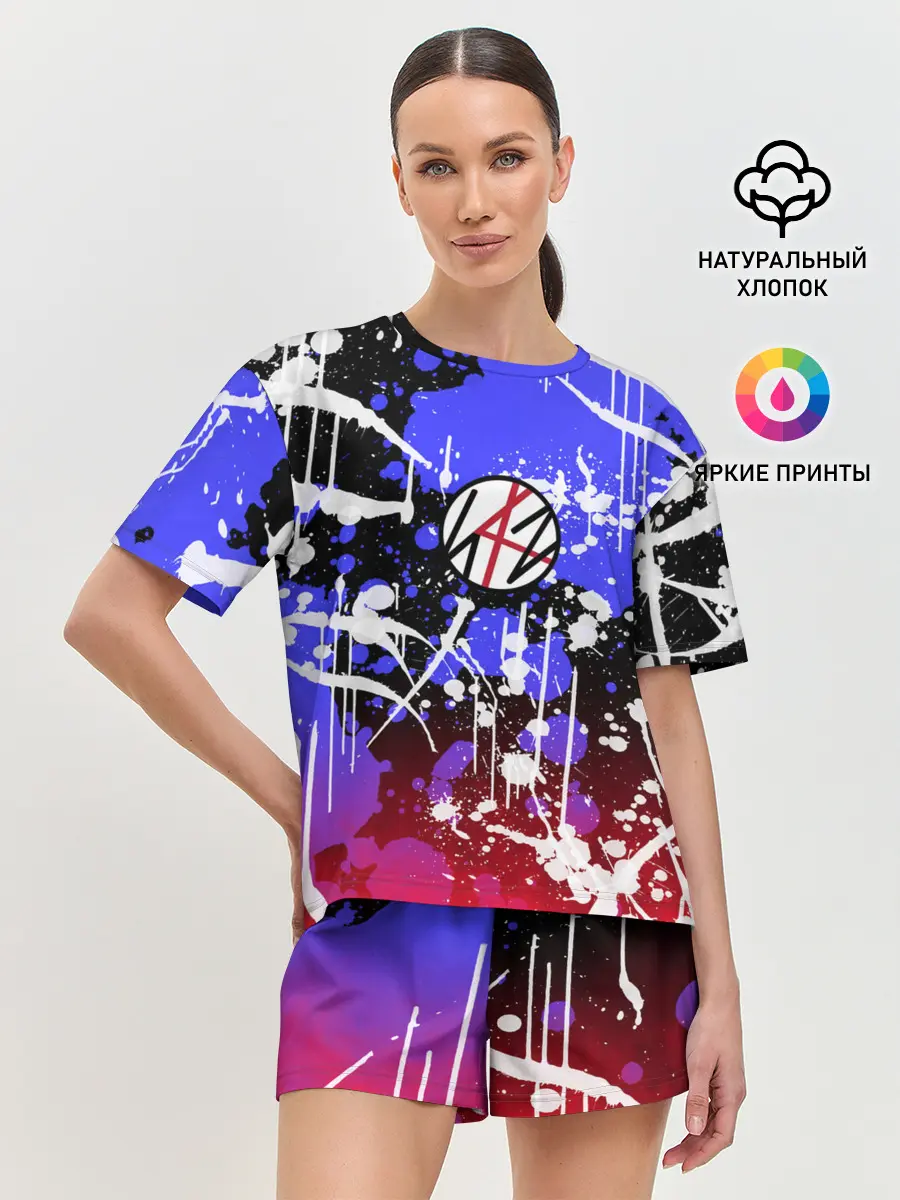 Женская пижама с шортами / Stray kids