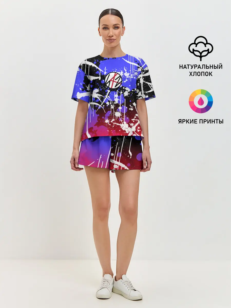 Женская пижама с шортами / Stray kids