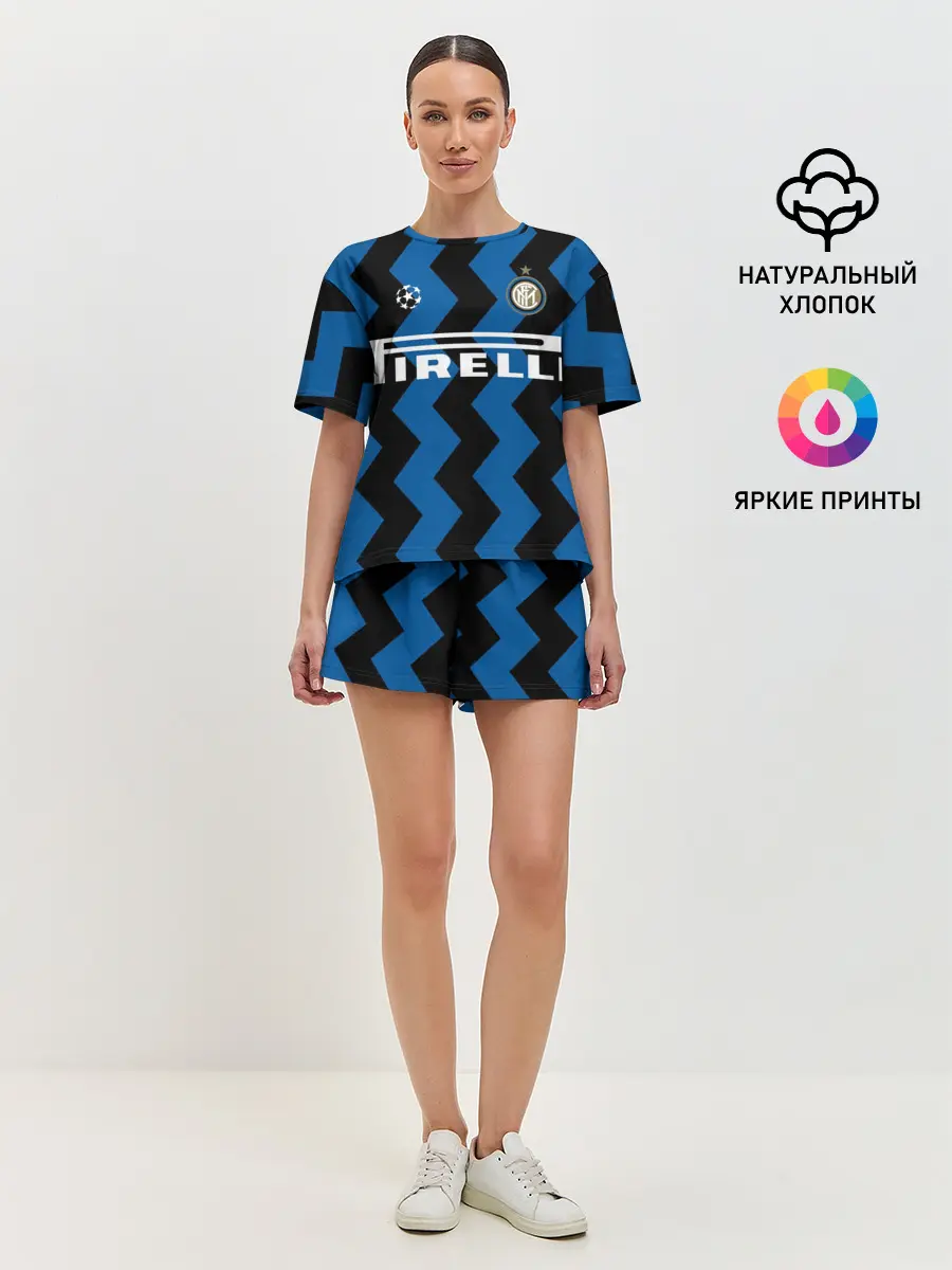 Женская пижама с шортами / Inter | Home Jersey