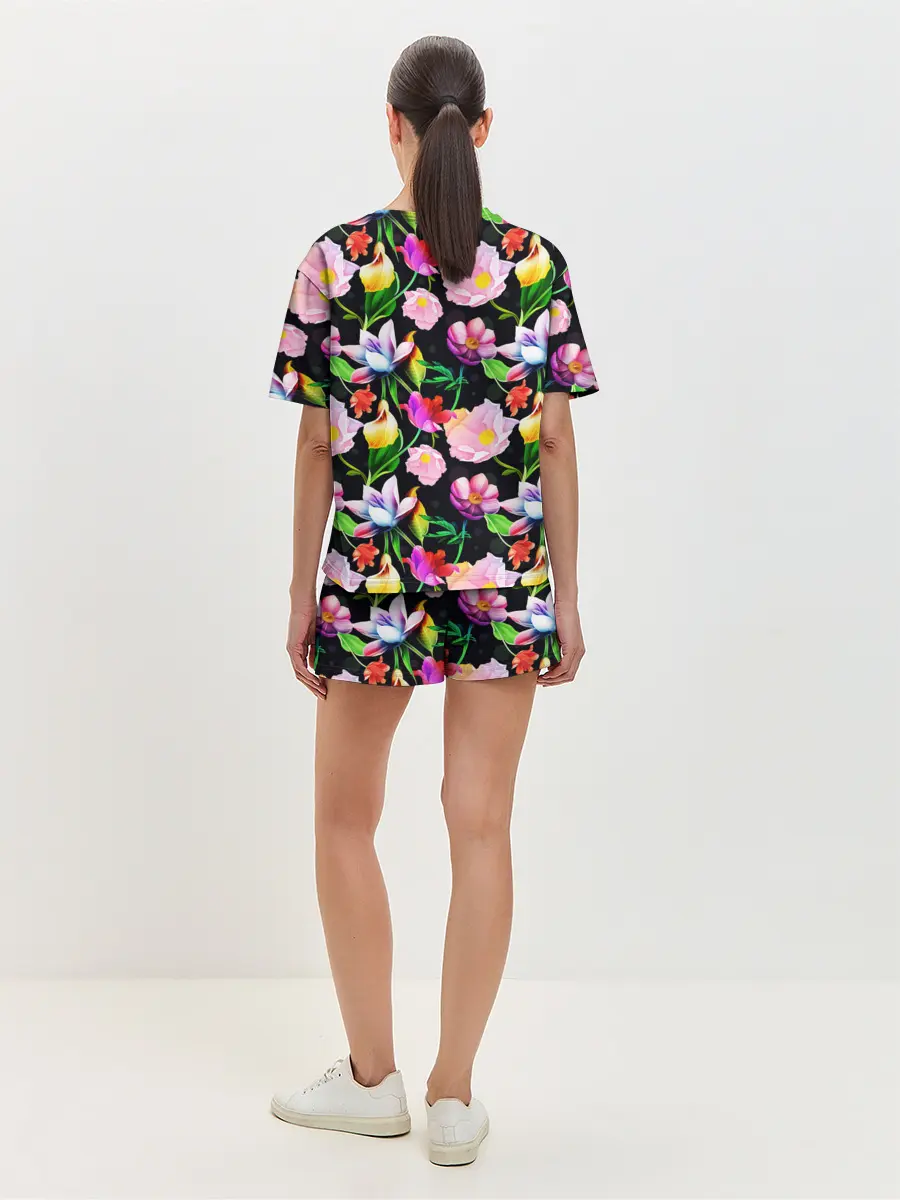 Женская пижама с шортами / Разноцветие