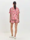 Женская пижама с шортами / Сердечки паттерн