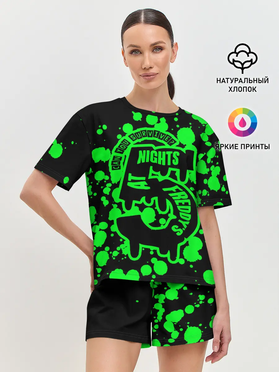 Женская пижама с шортами / Five Nights at Freddy