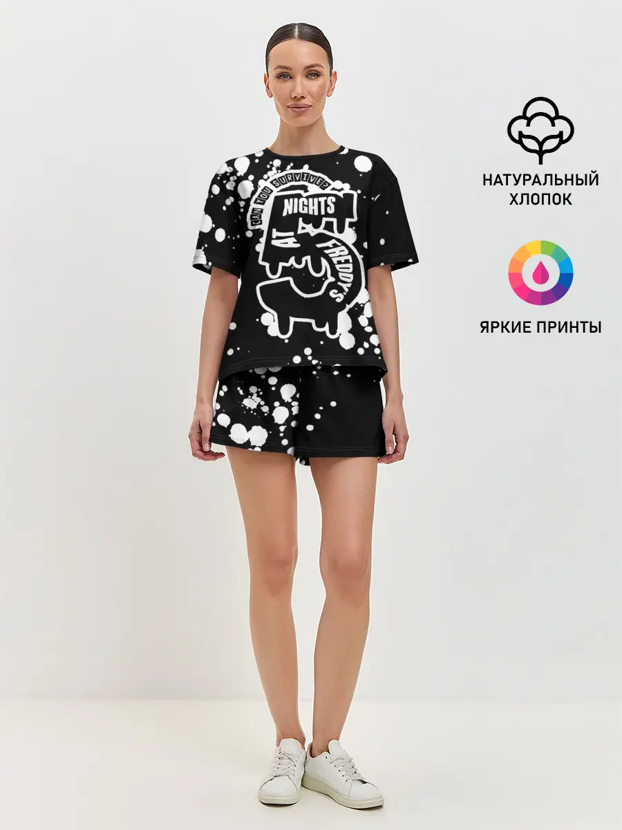 Женская пижама с шортами / Five Nights at Freddy