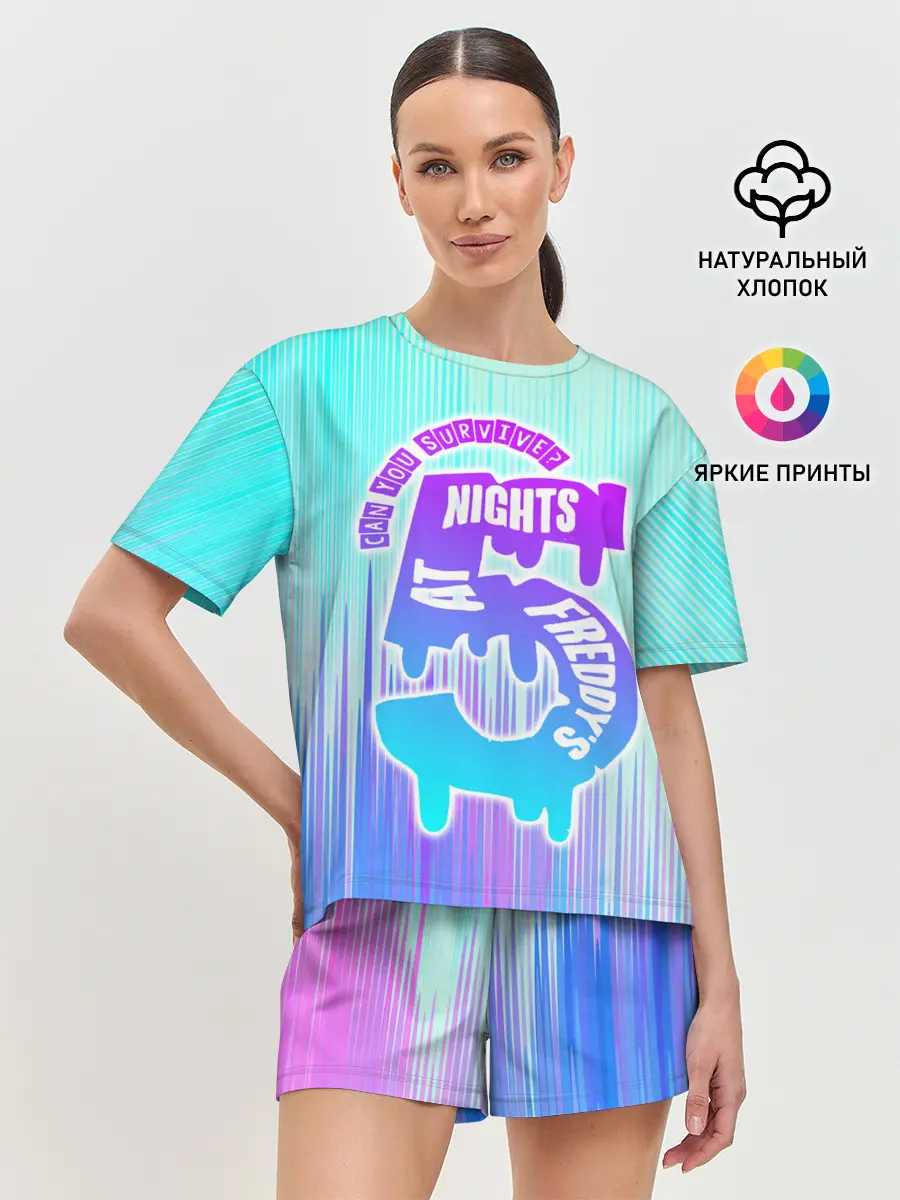 Женская пижама с шортами / Five Nights at Freddy