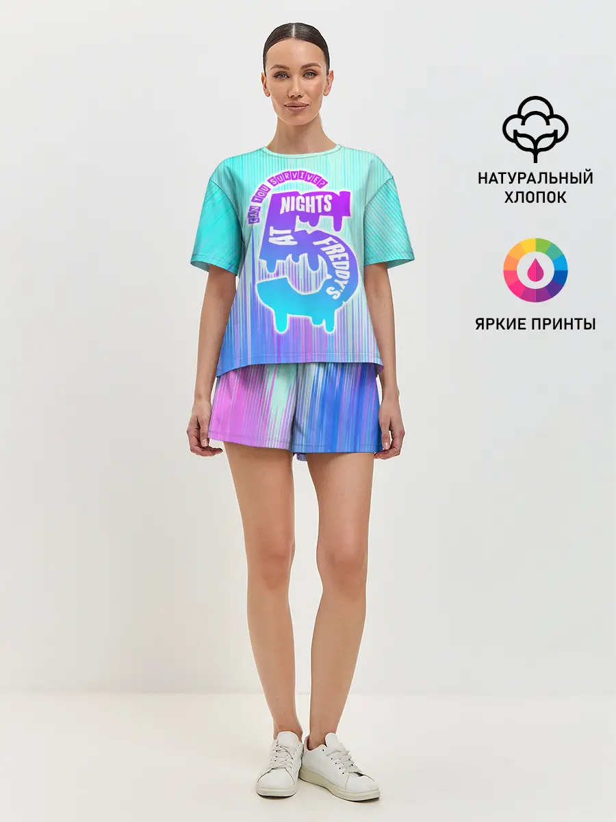 Женская пижама с шортами / Five Nights at Freddy