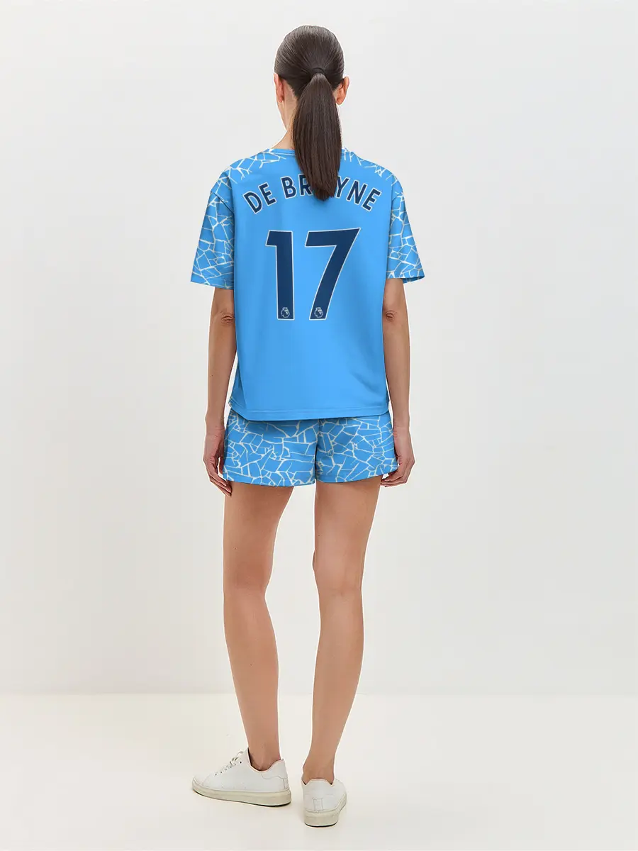Женская пижама с шортами / Кевин Де Брёйне 20/21 Форма