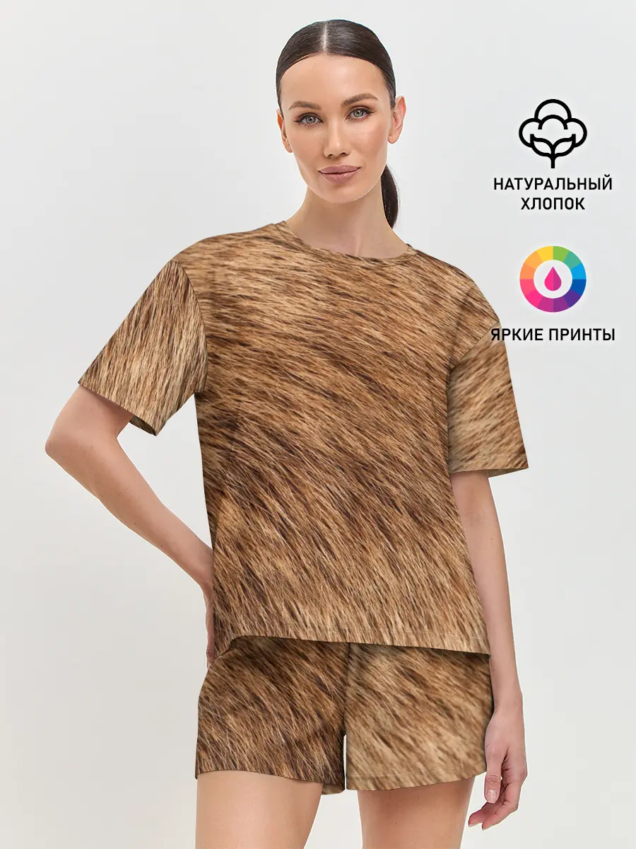 Женская пижама с шортами / собака друг человека