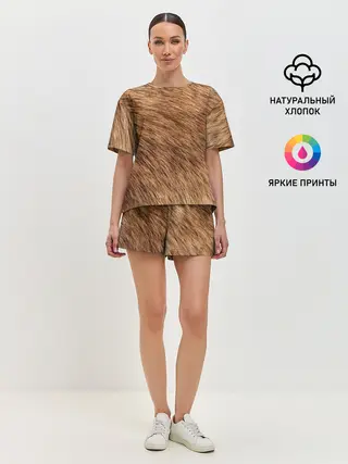 Женская пижама с шортами / собака друг человека