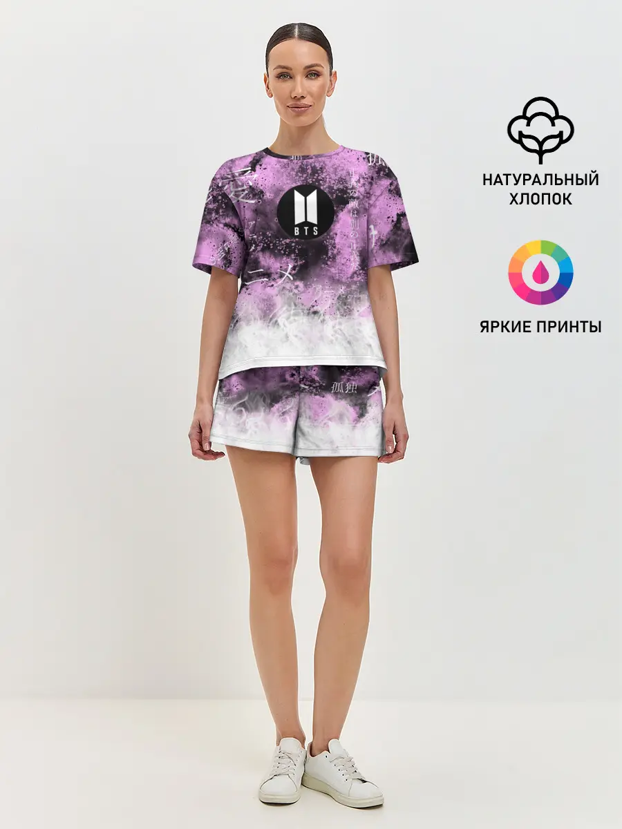 Женская пижама с шортами / BTS