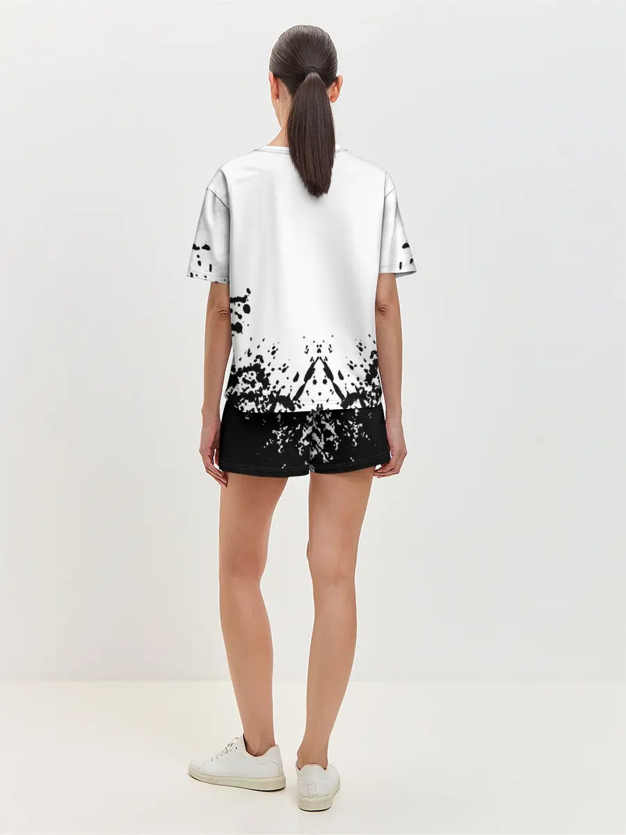 Женская пижама с шортами / Хвост Феи на белом