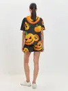 Женская пижама с шортами / Весёлые тыквы