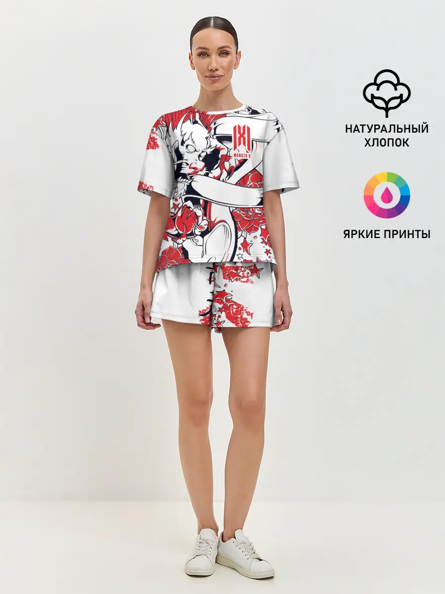 Женская пижама с шортами / Monsta X