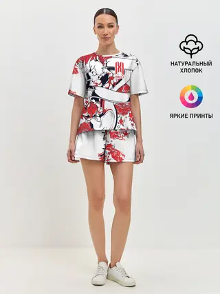 Женская пижама с шортами / Monsta X