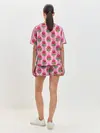 Женская пижама с шортами / Декор из нежных роз