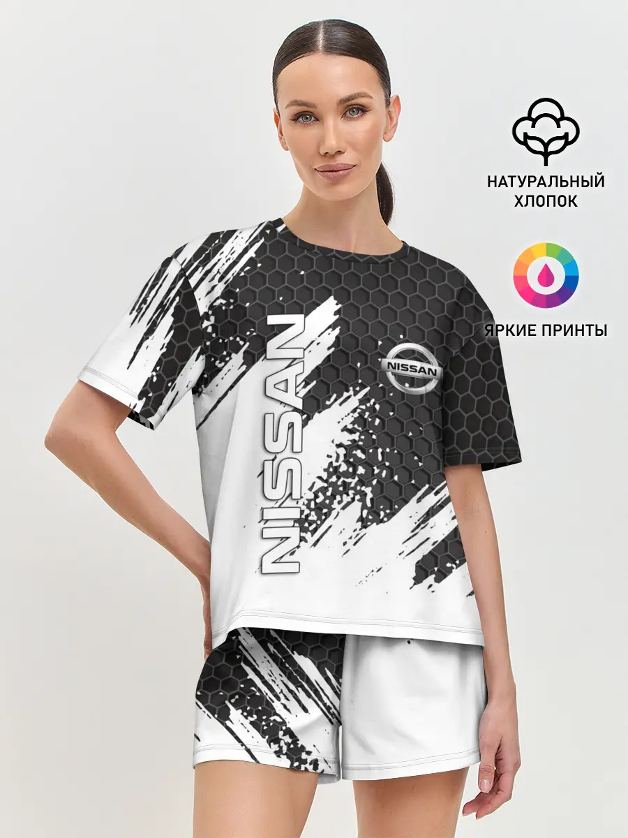 Женская пижама с шортами / NISSAN