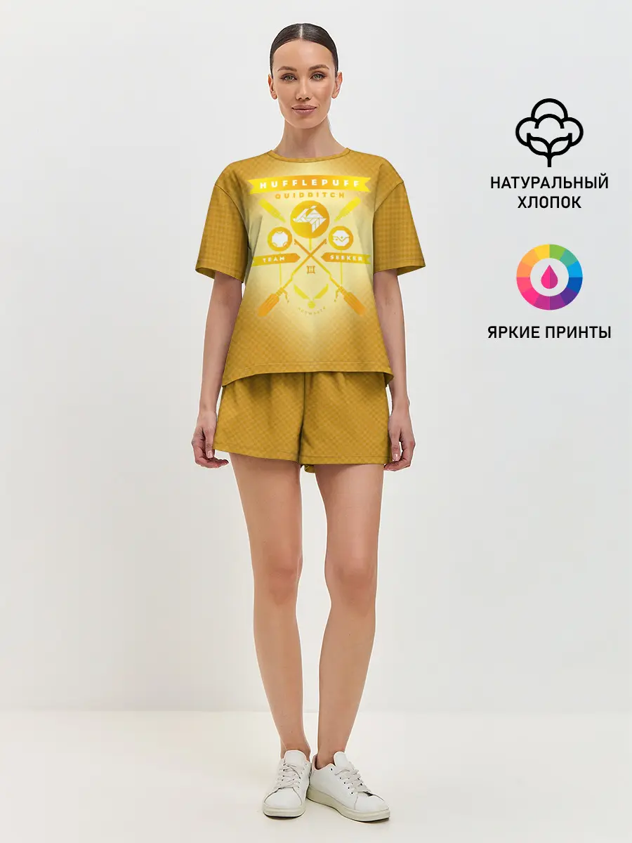 Женская пижама с шортами / Hufflepuff Quidditch Team