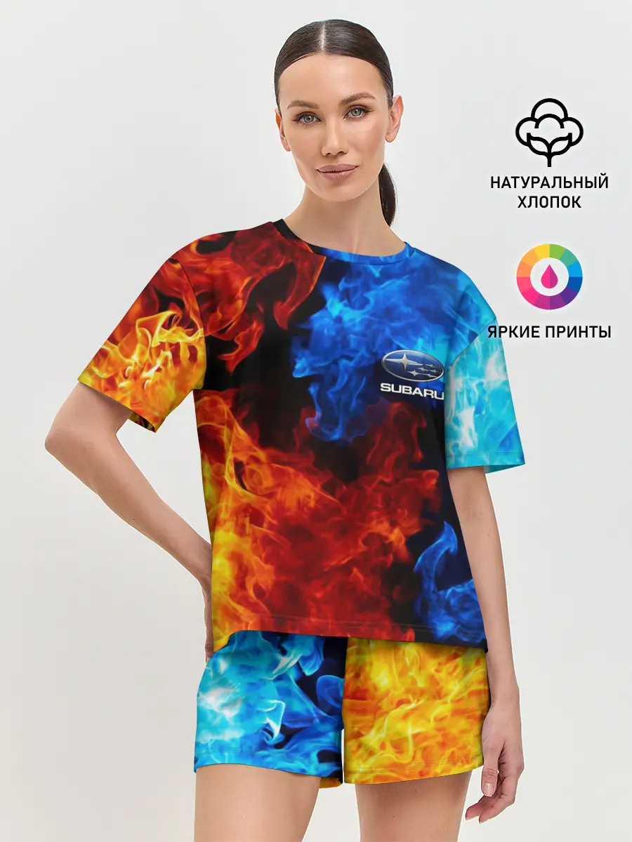 Женская пижама с шортами / SUBARU