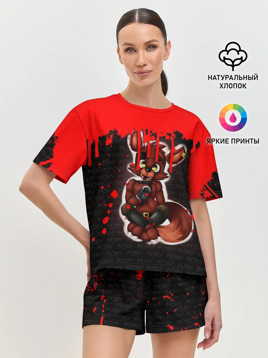 Женская пижама с шортами / Five Nights At Freddys