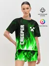 Женская пижама с шортами / MINECRAFT CREEPER