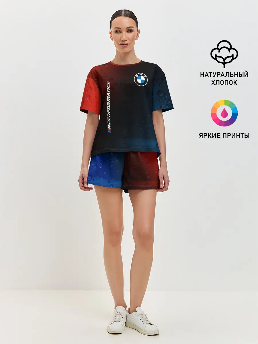 Женская пижама с шортами / BMW / БМВ