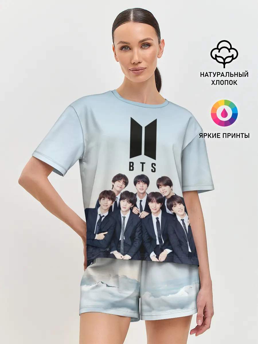 Женская пижама с шортами / BTS