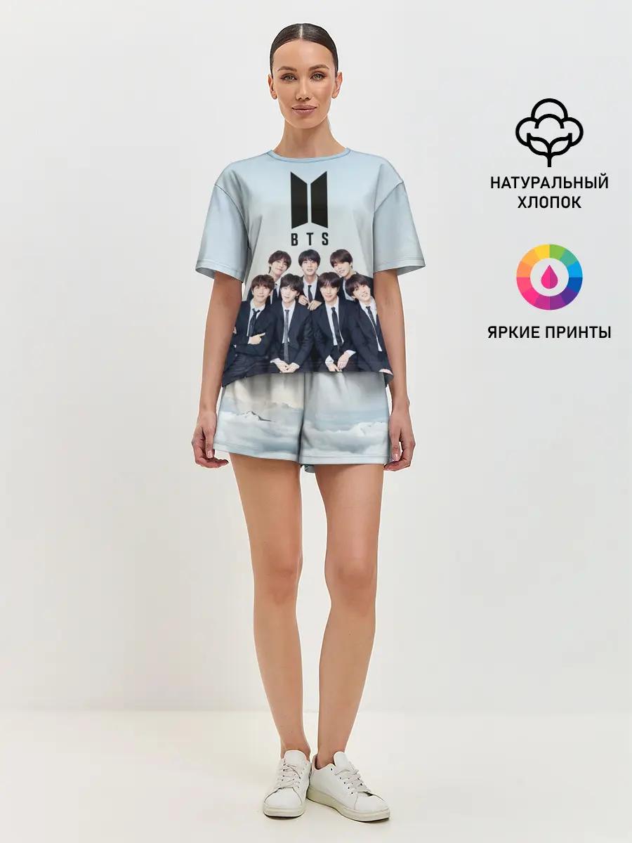 Женская пижама с шортами / BTS