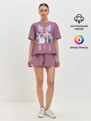 Женская пижама с шортами / BTS
