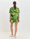 Женская пижама с шортами / Неоновый базилик
