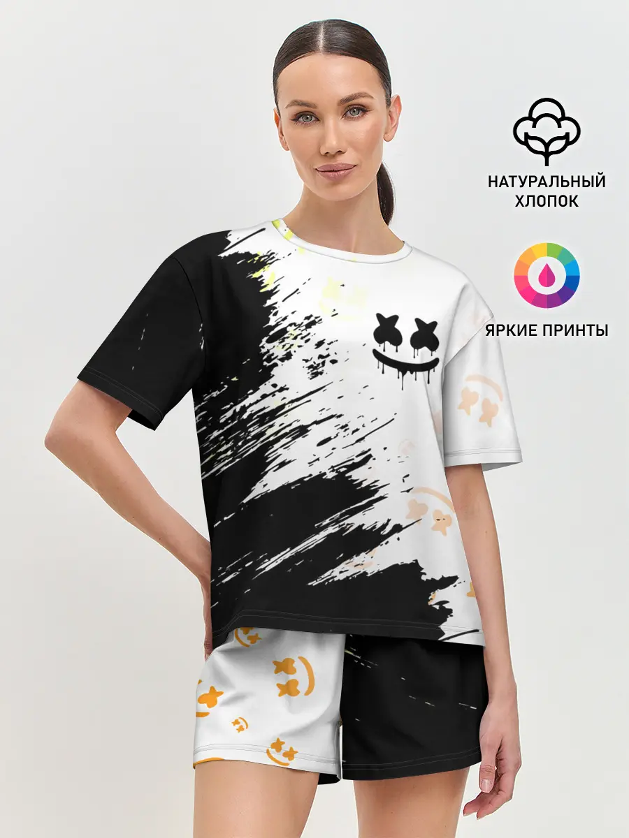 Женская пижама с шортами / MARSHMELLO / МАРШМЕЛЛОУ