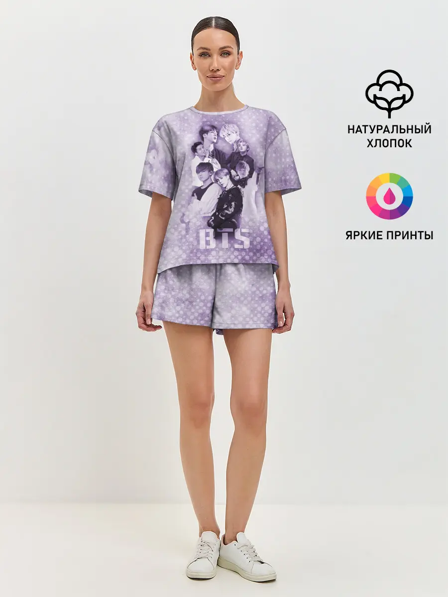 Женская пижама с шортами / BTS