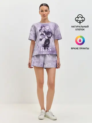 Женская пижама с шортами / BTS