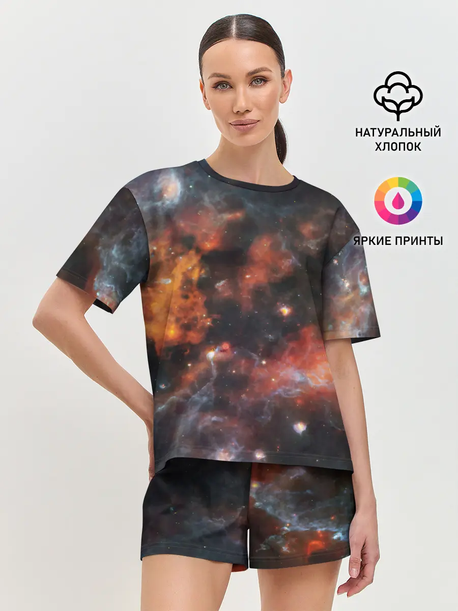 Женская пижама с шортами / Гигантская Вселенная