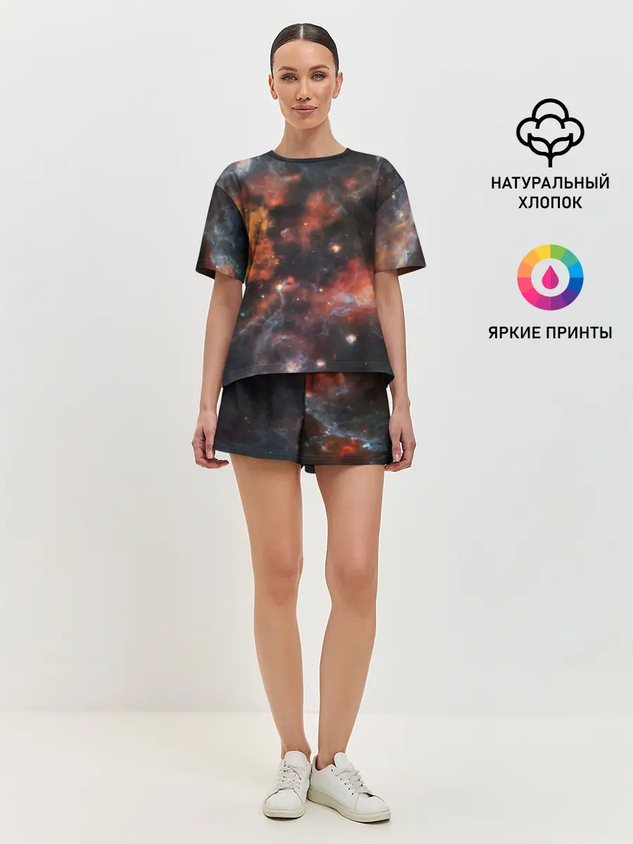 Женская пижама с шортами / Гигантская Вселенная