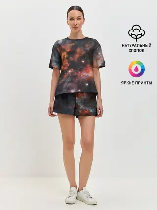 Женская пижама с шортами / Гигантская Вселенная