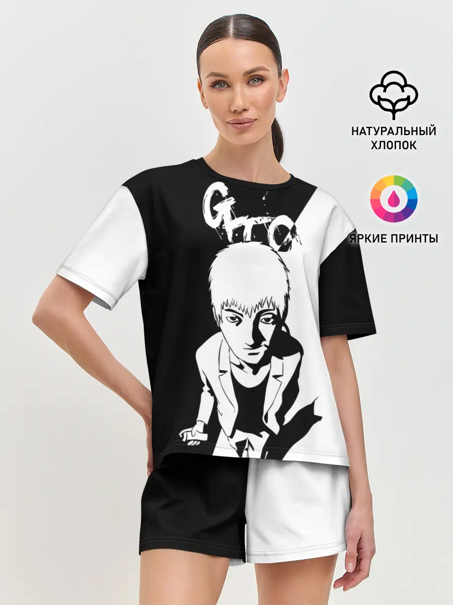 Женская пижама с шортами / Onizuka oldschool anime