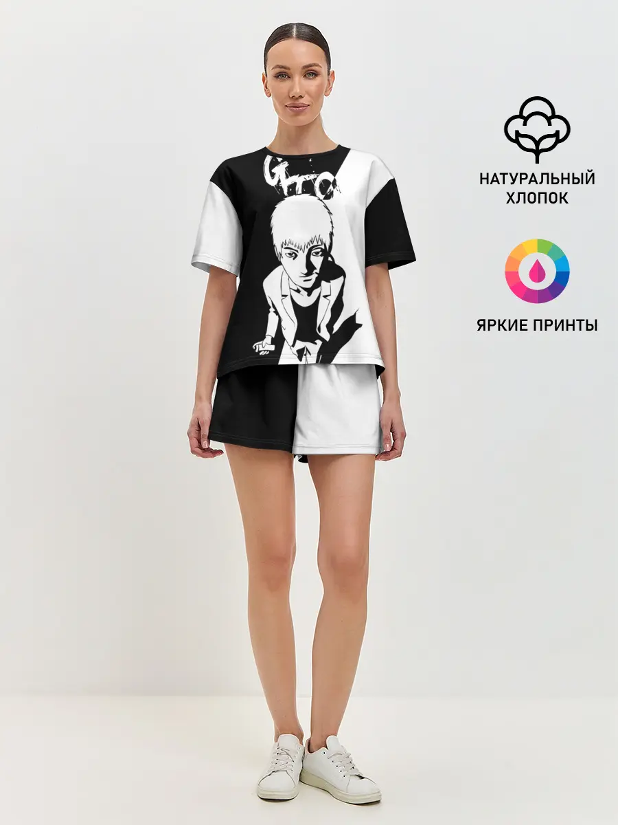 Женская пижама с шортами / Onizuka oldschool anime