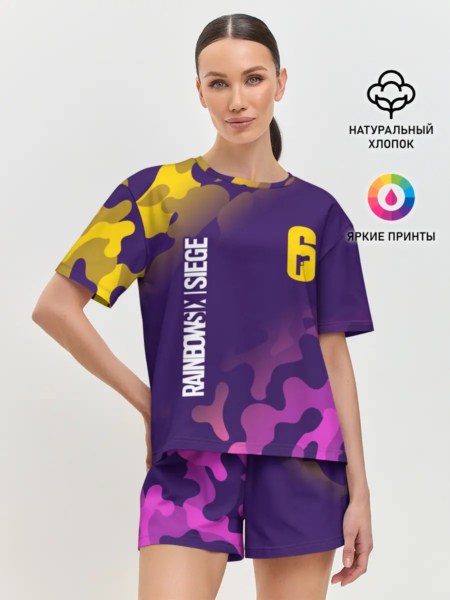 Женская пижама с шортами / RAINBOW SIX SIEGE / РАДУГА 6