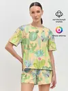 Женская пижама с шортами / Кактусы в пустыне