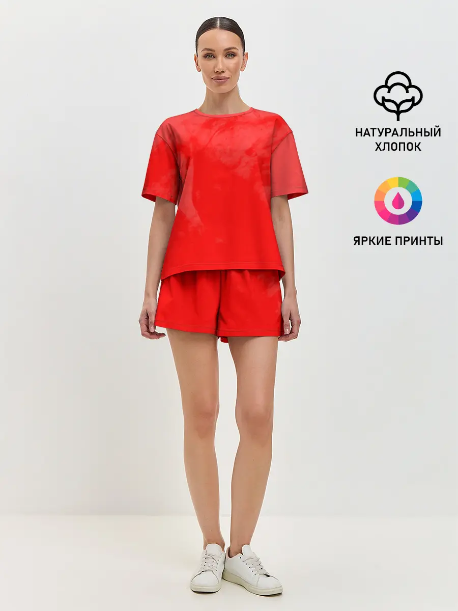 Женская пижама с шортами / RED SMOKE