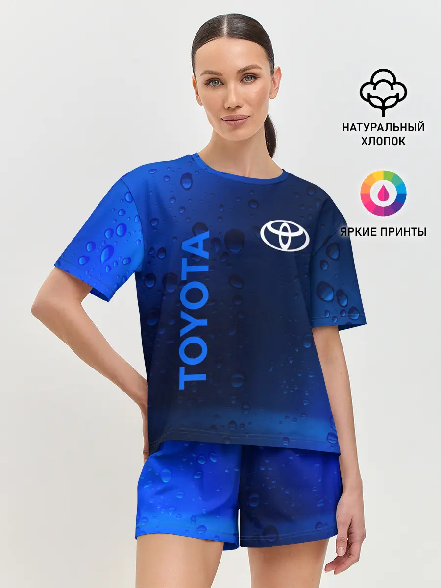 Женская пижама с шортами / TOYOTA / ТОЙОТА