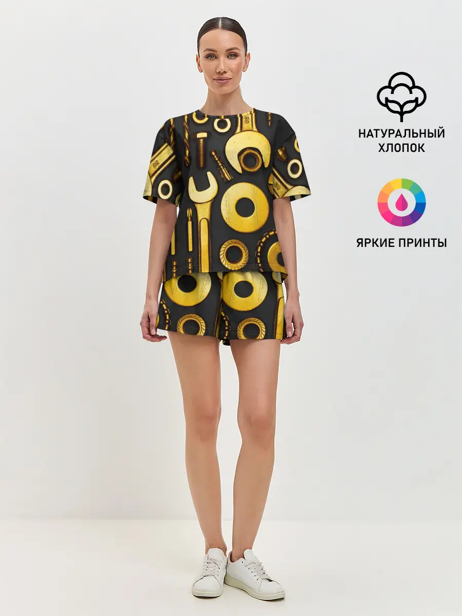 Женская пижама с шортами / КЛЮЧ ГАЙКА