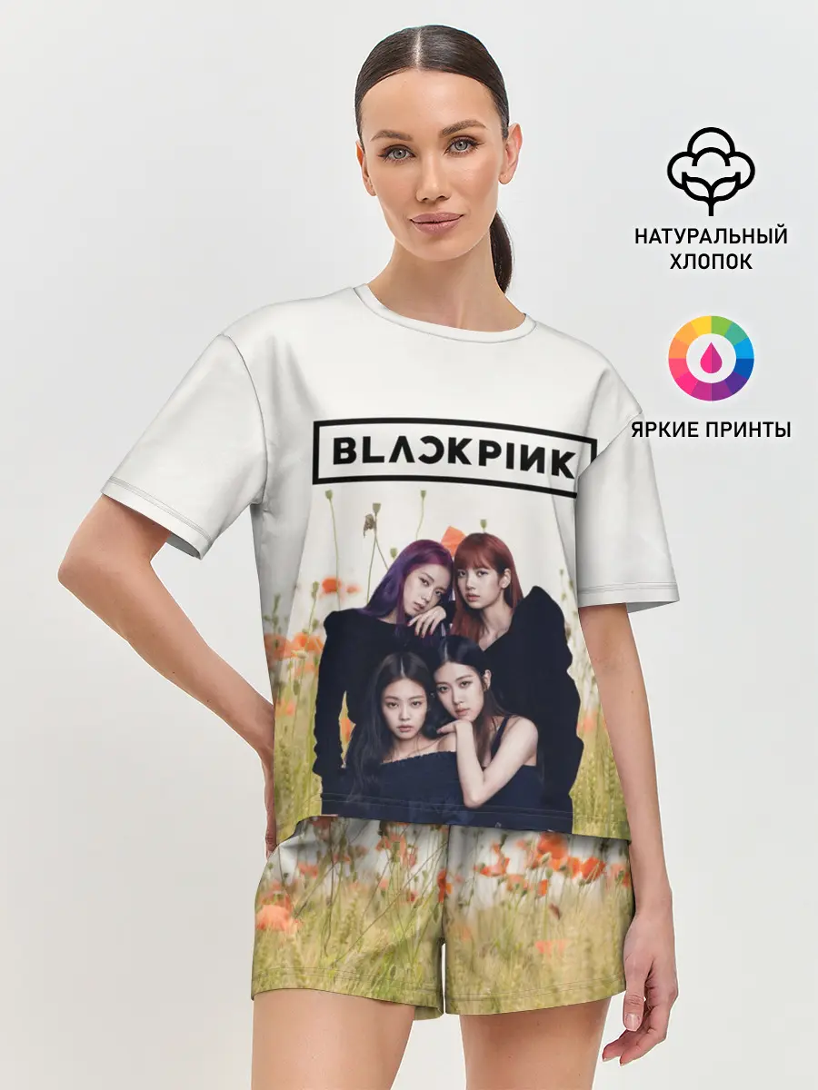 Женская пижама с шортами / BlackPink