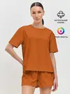 Женская пижама с шортами / Радуга v6 - оранжевый