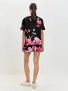 Женская пижама с шортами / Яркие розы