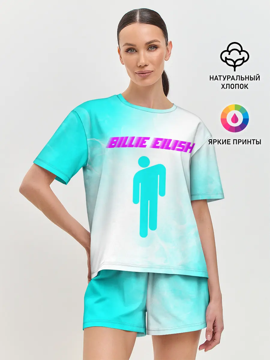 Женская пижама с шортами / BILLIE EILISH / БИЛЛИ АЙЛИШ