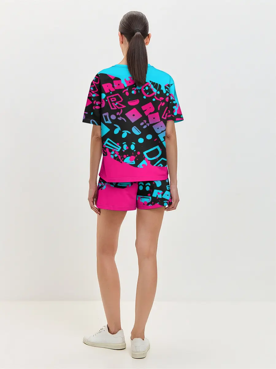 Женская пижама с шортами / Roblox